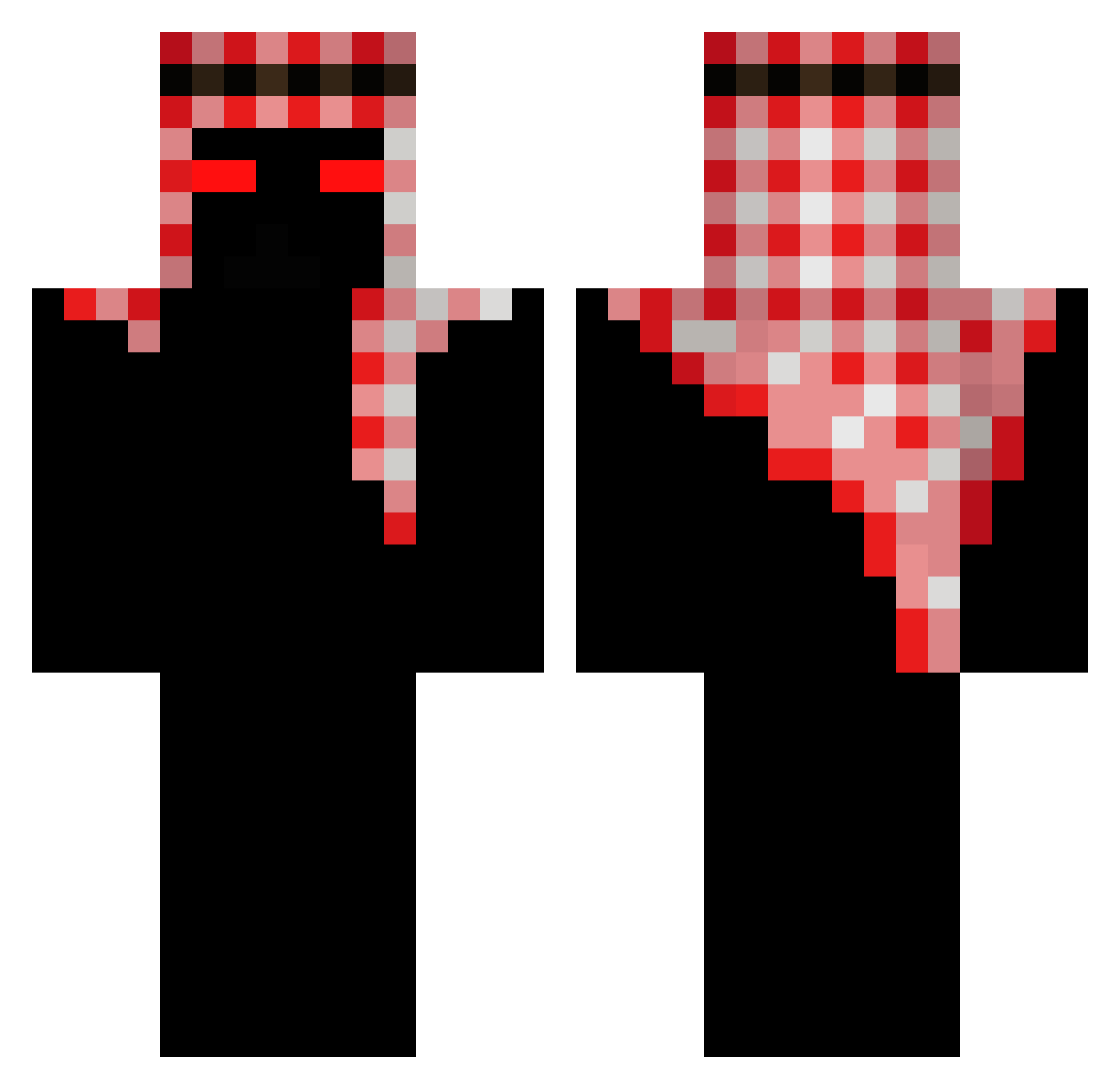 Benjaminnf4 Minecraft skin, front and back view