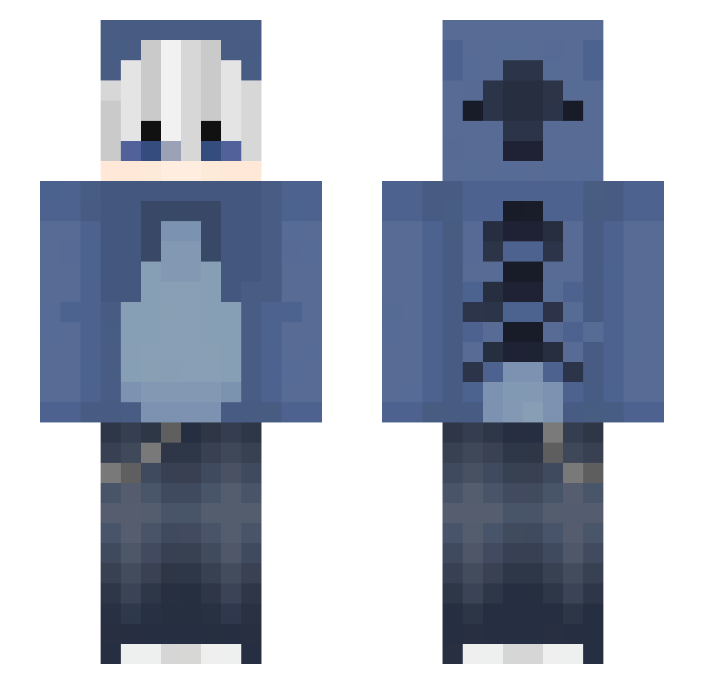 OryZzoonn Minecraft skin, front and back view