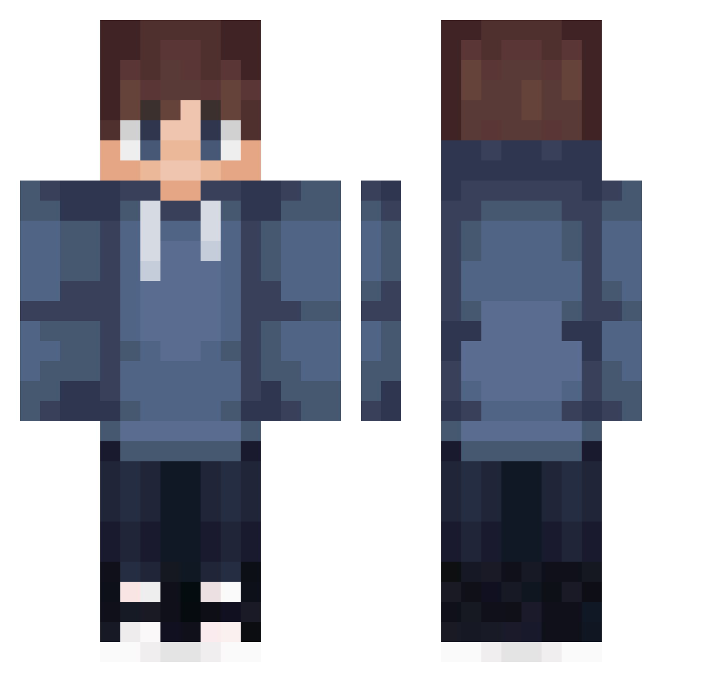 LinhBYMhN0412 Minecraft skin, front and back view