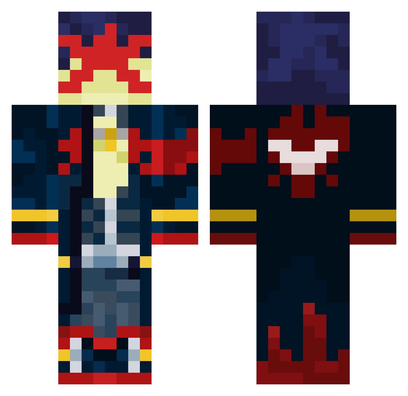 Baked_Beanssssss Minecraft skin, front and back view