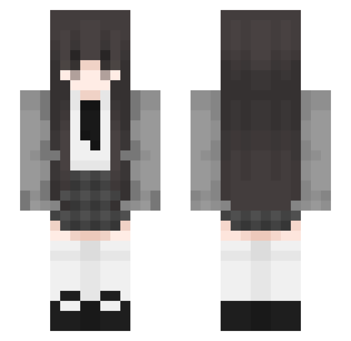 its_Luna1 Minecraft skin, front and back view