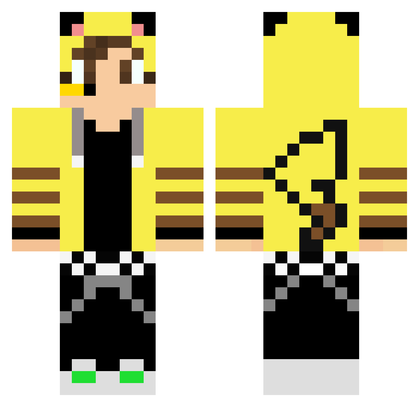 joyann Minecraft skin, front and back view