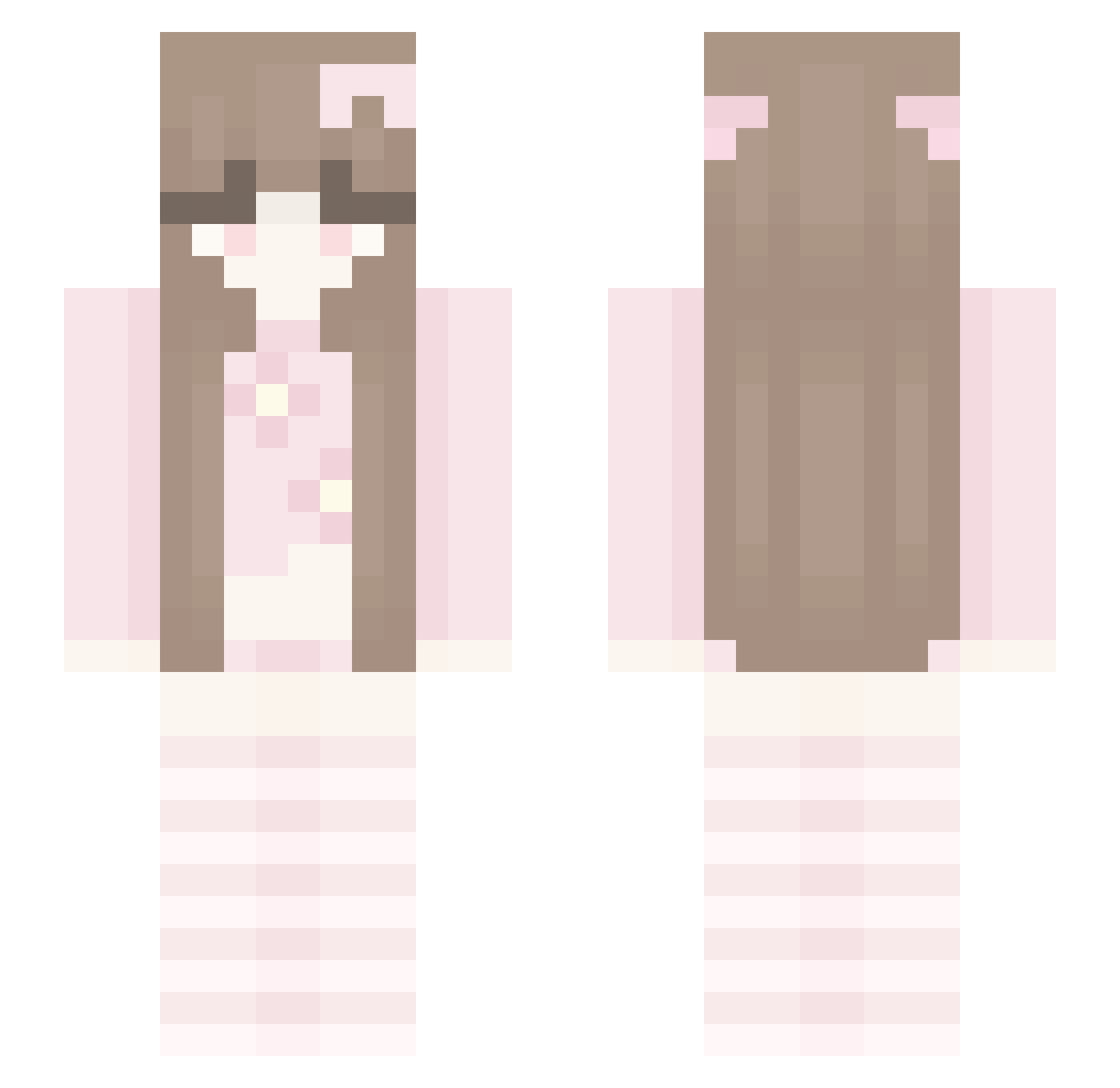 whoswisa Minecraft skin, front and back view