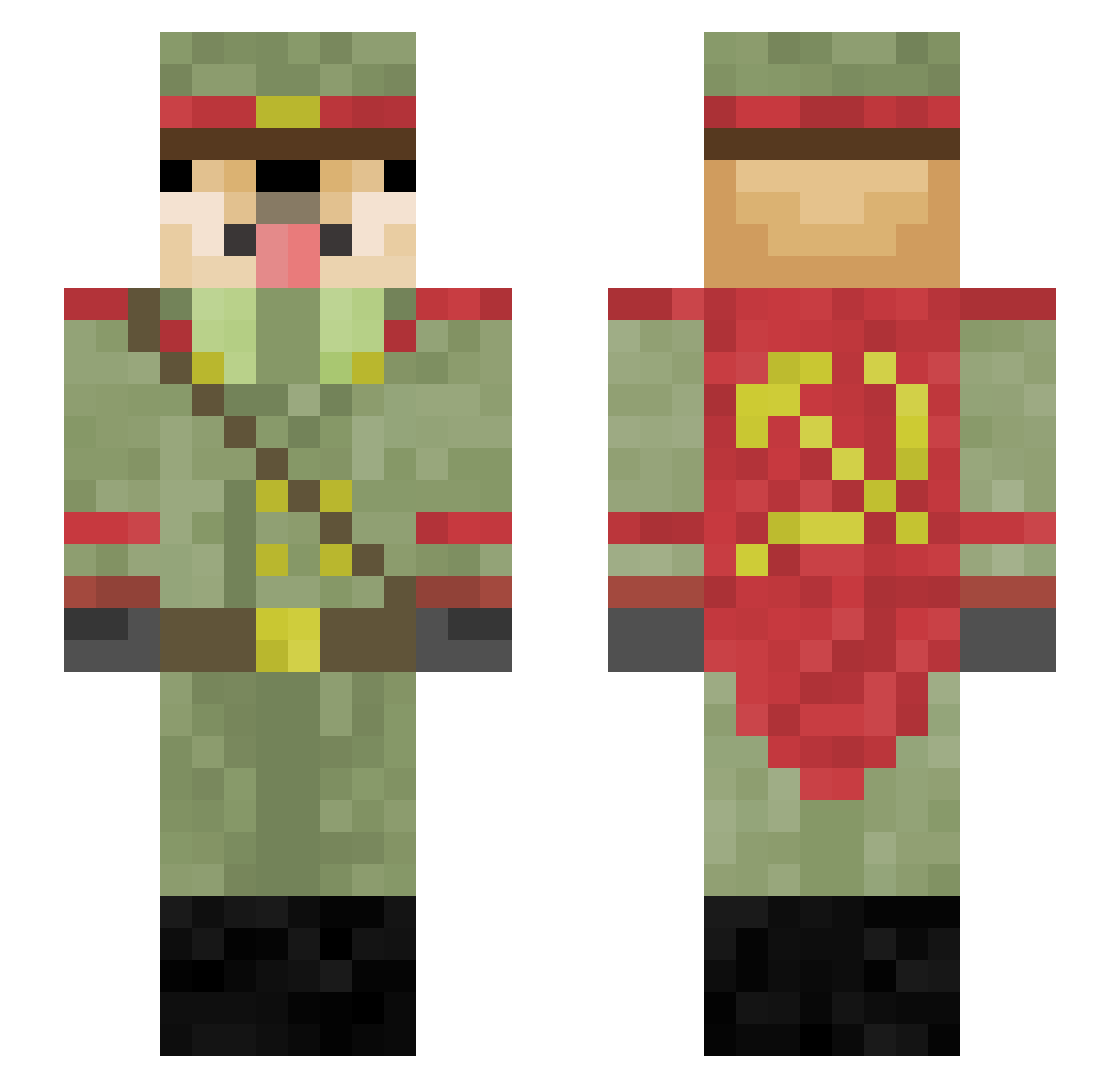 ShibaSS__ Minecraft skin, front and back view