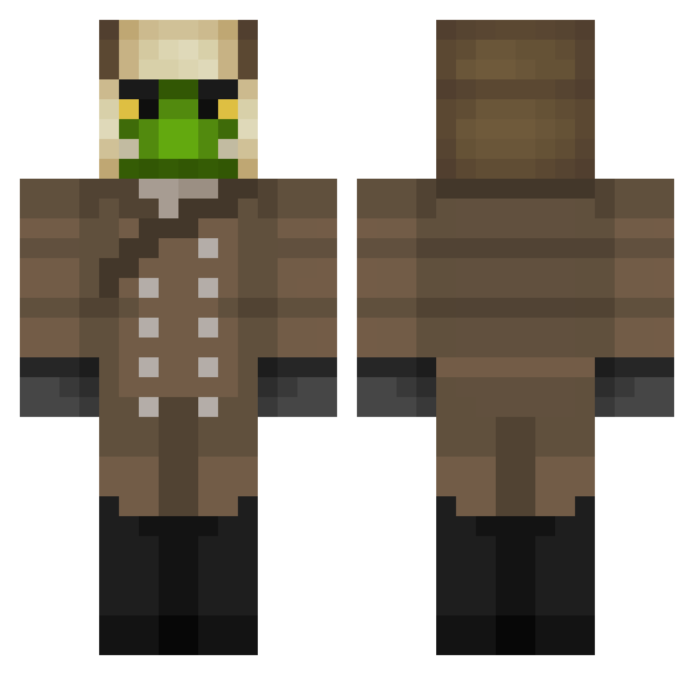 steoff Minecraft skin, front and back view