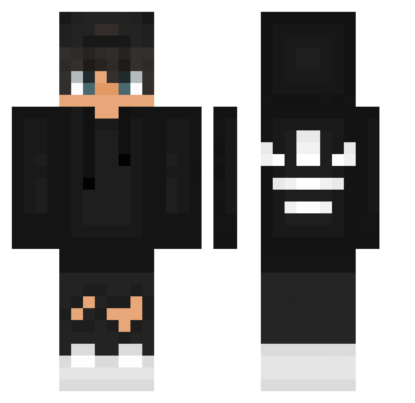 ItsEdzia Minecraft skin, front and back view