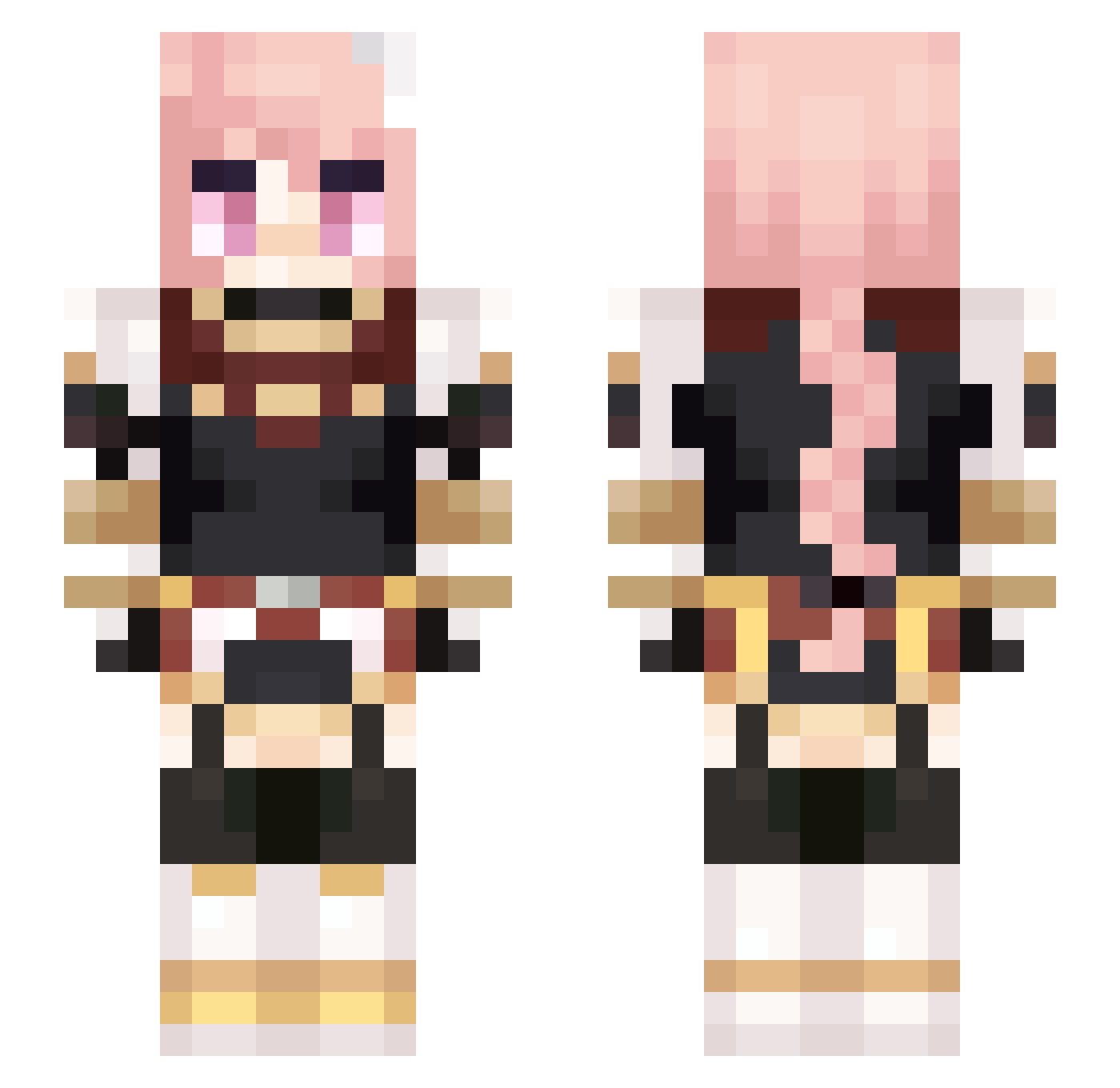 perdokkj Minecraft skin, front and back view