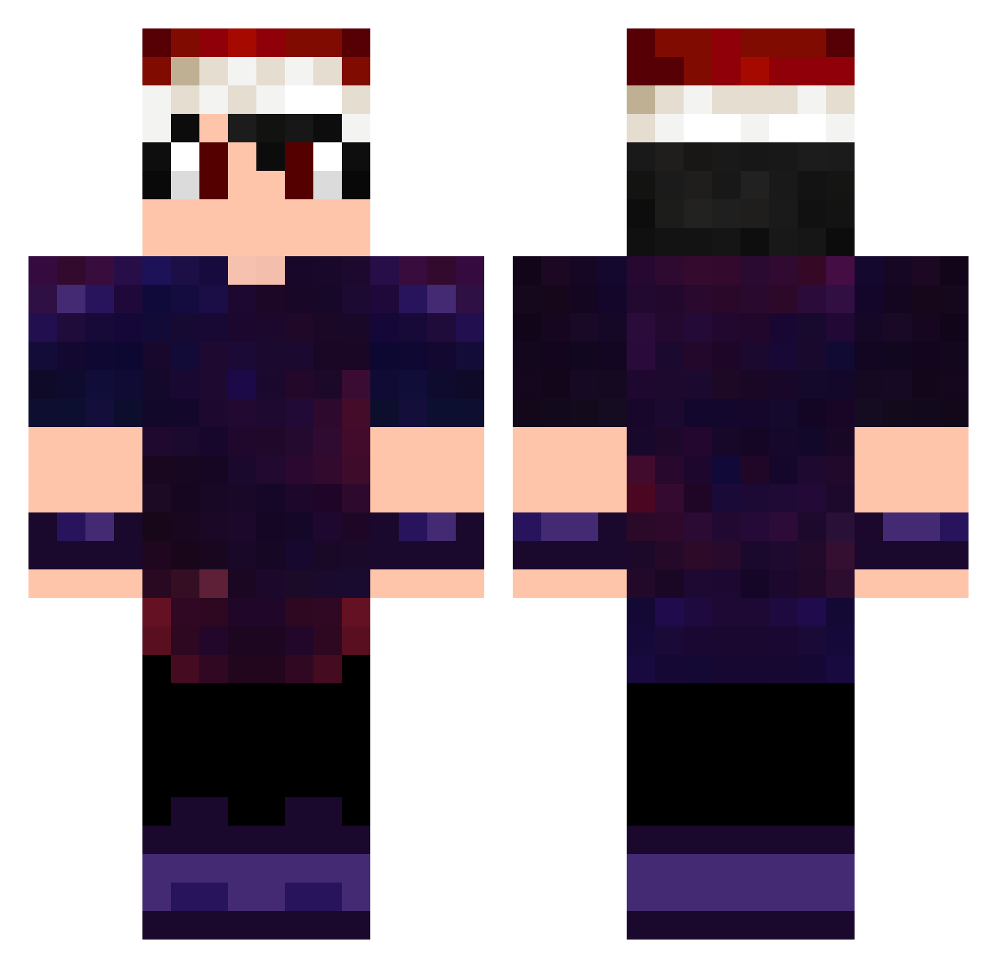 SrPereira157 Minecraft skin, front and back view