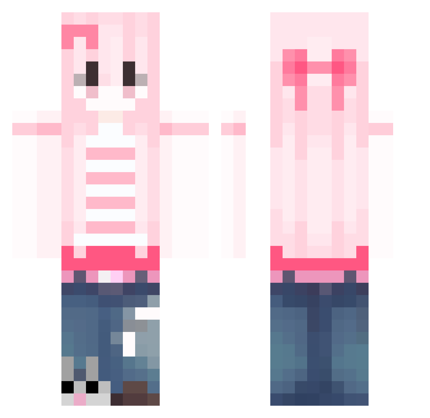 0dr1ana Minecraft skin, front and back view