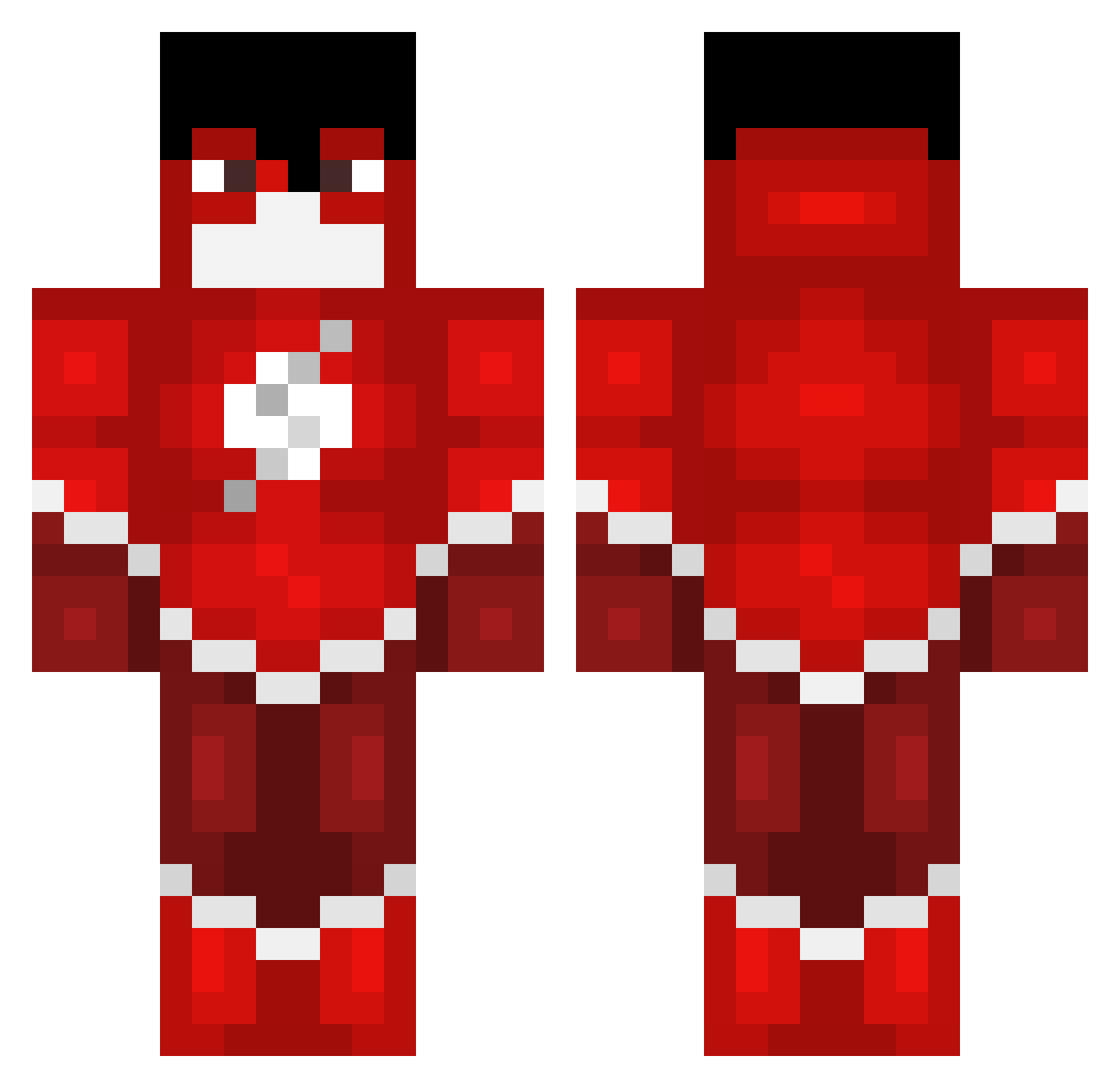 Captain1170 Minecraft skin, front and back view