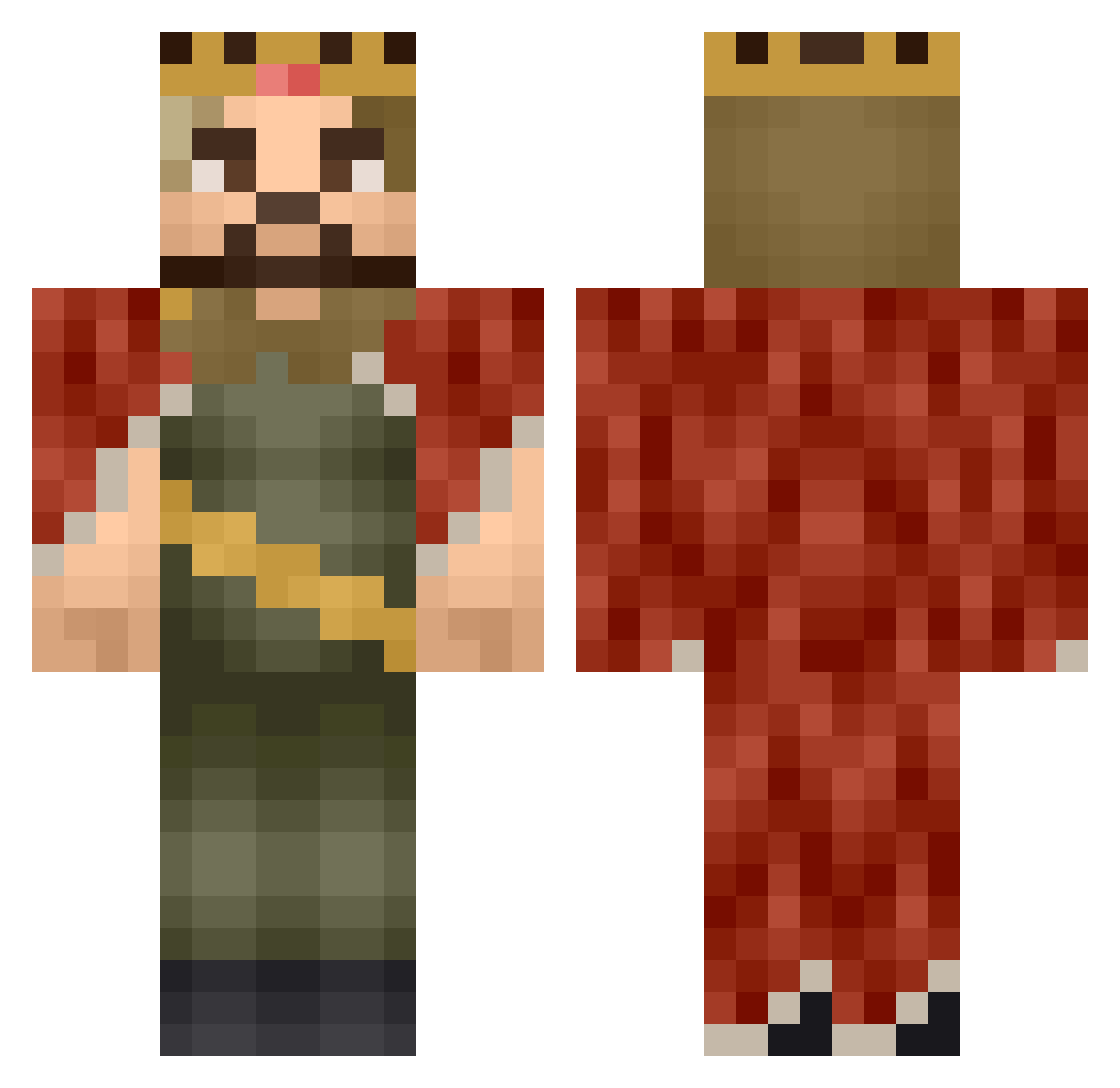 Pro_Gamer_Arda60 Minecraft skin, front and back view