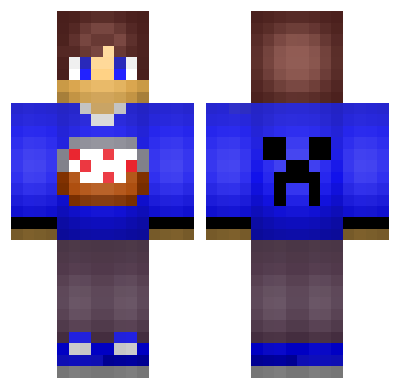 AnadMarmelad Minecraft skin, front and back view