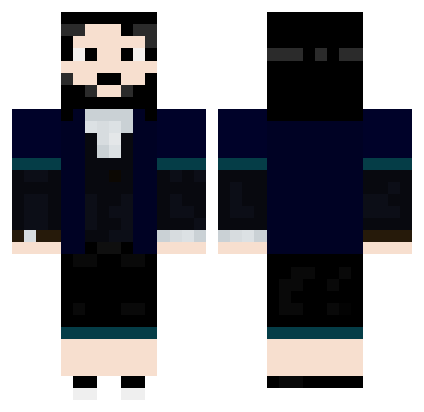 Kurotsu_ Minecraft skin, front and back view