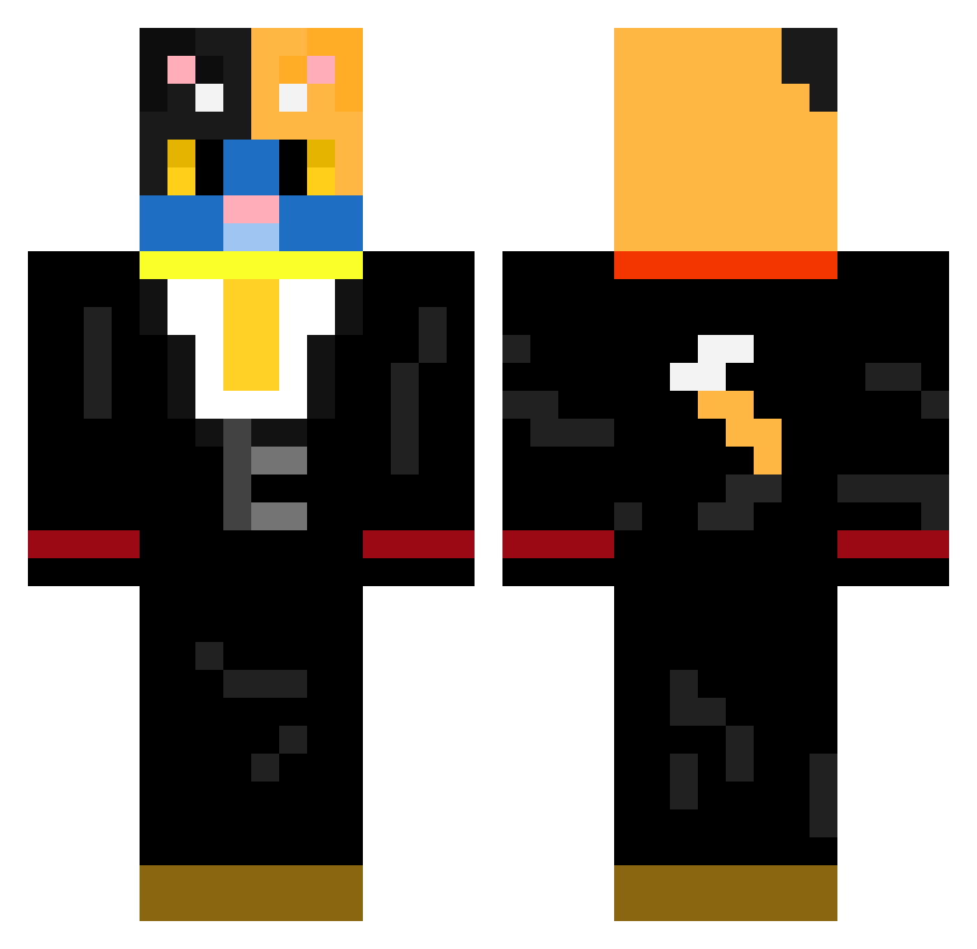 MarMiao Minecraft skin, front and back view