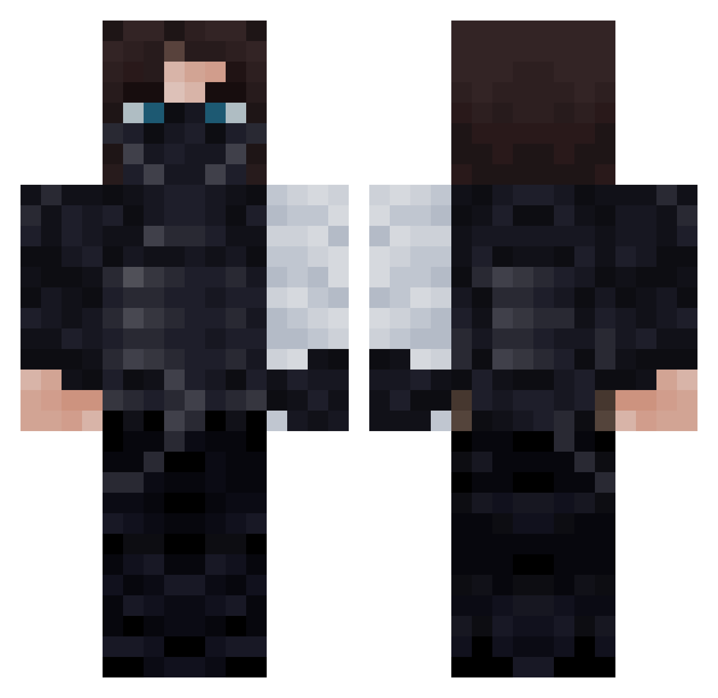 MatugulAs Minecraft skin, front and back view
