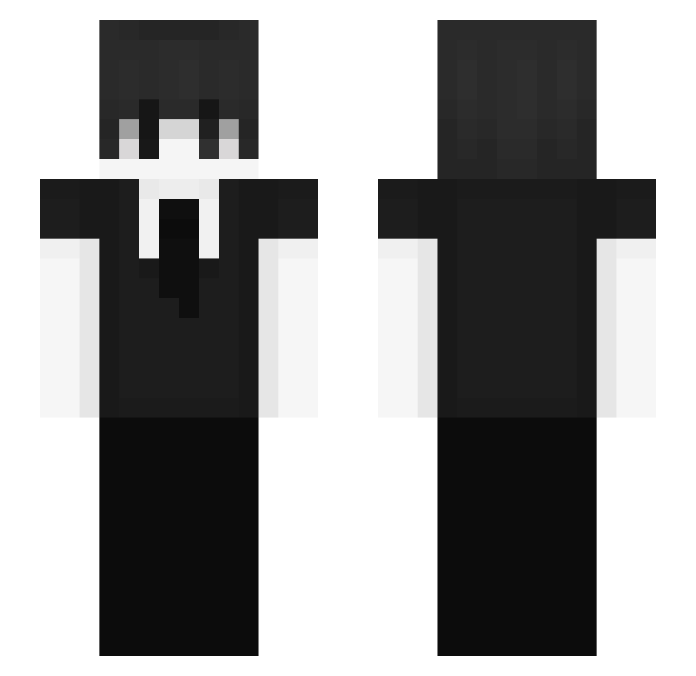 zSweetie_ Minecraft skin, front and back view