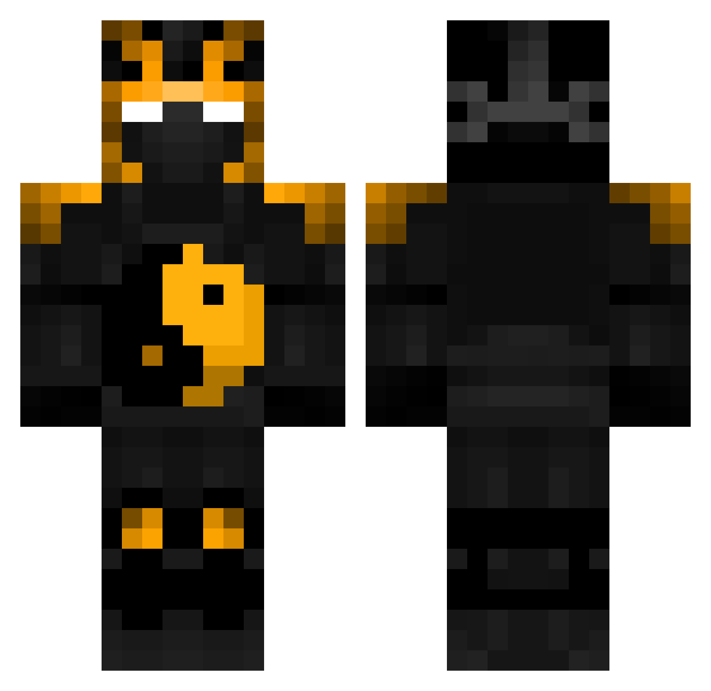 Xperiusz Minecraft skin, front and back view