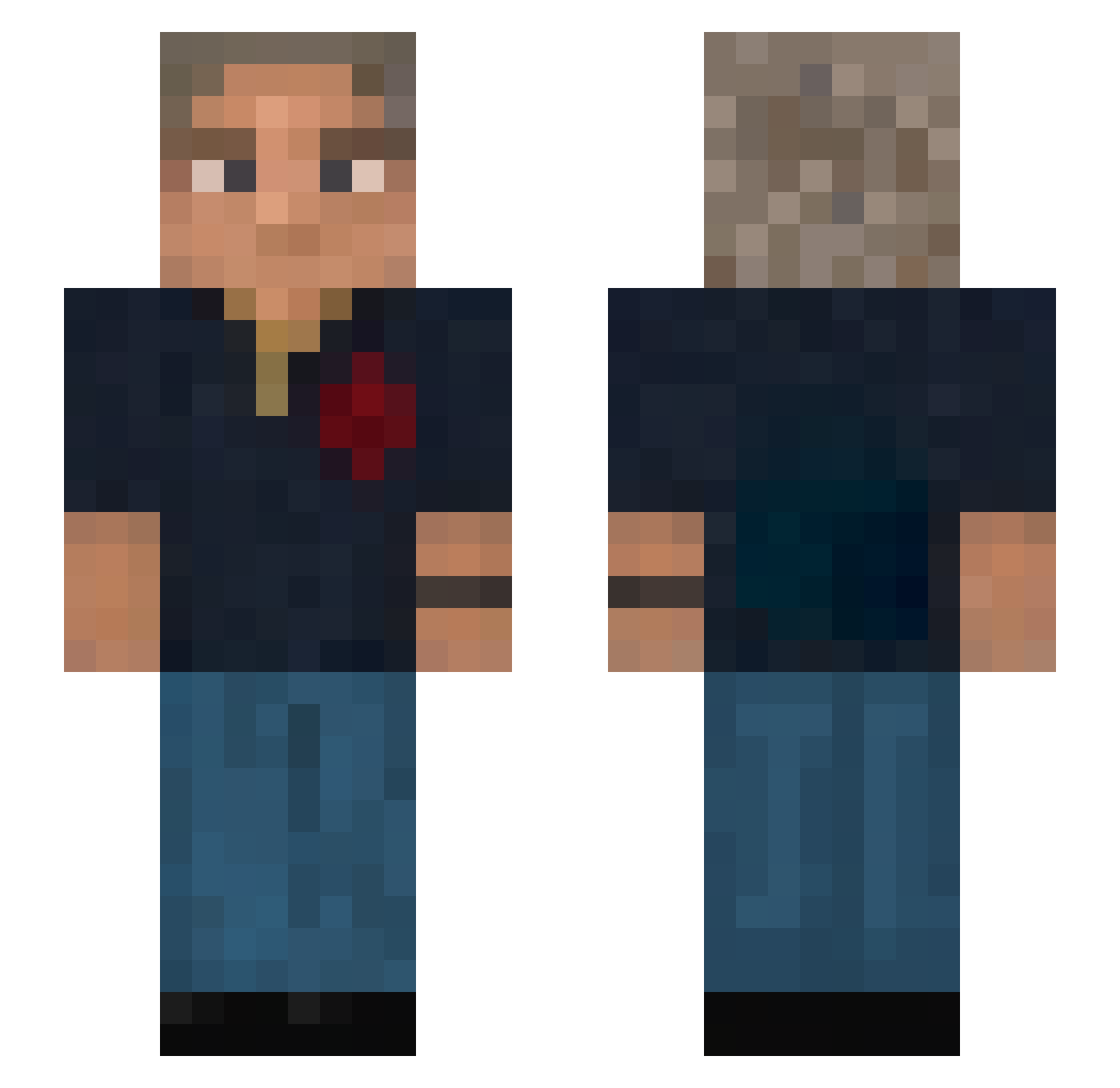 ymsd_ Minecraft skin, front and back view