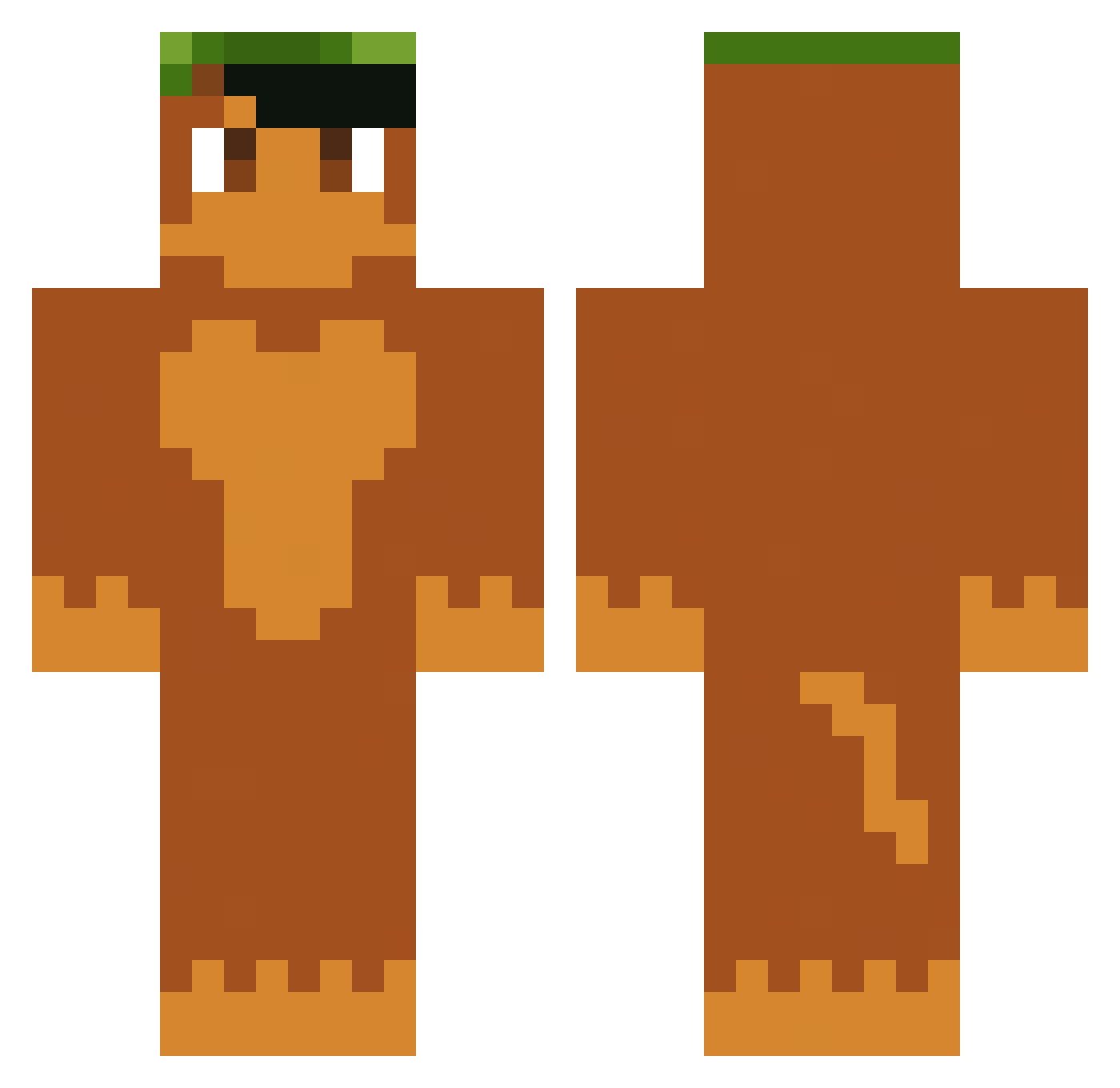 Willund_xD Minecraft skin, front and back view