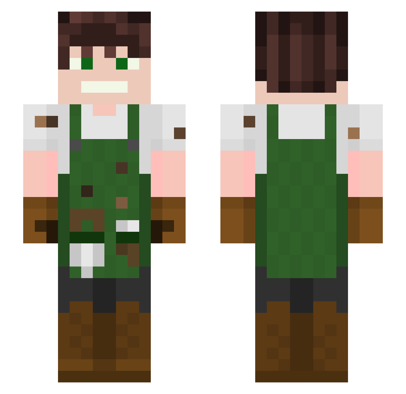 PaulGoldSchlag Minecraft skin, front and back view