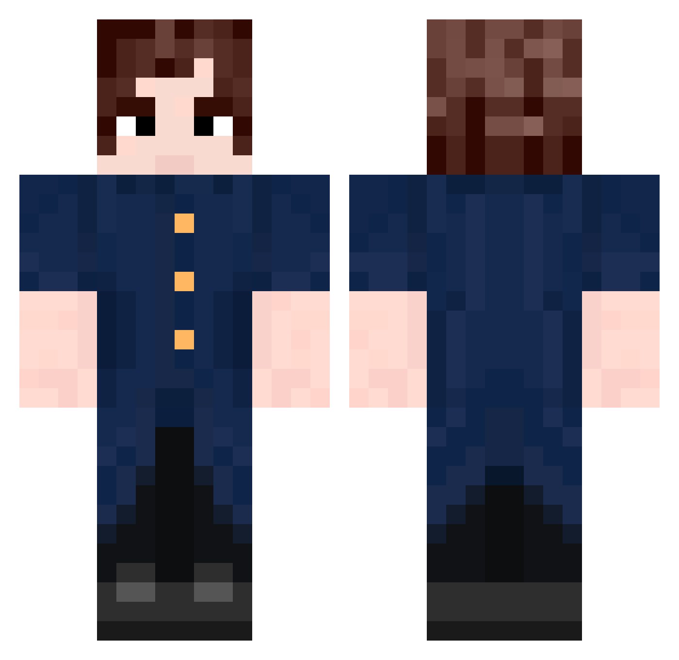_Geatwe_ Minecraft skin, front and back view