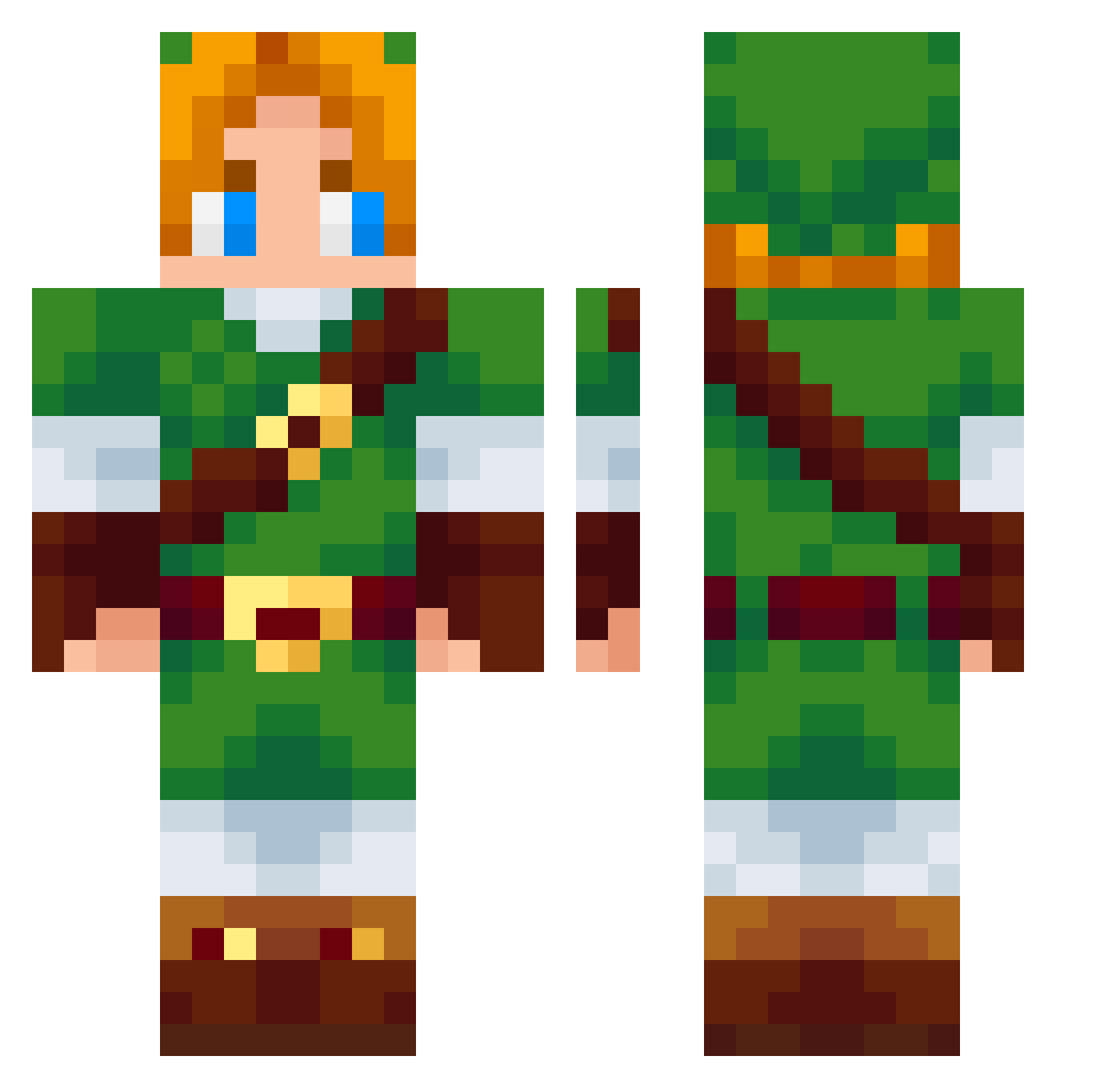 W4shingMachine Minecraft skin, front and back view