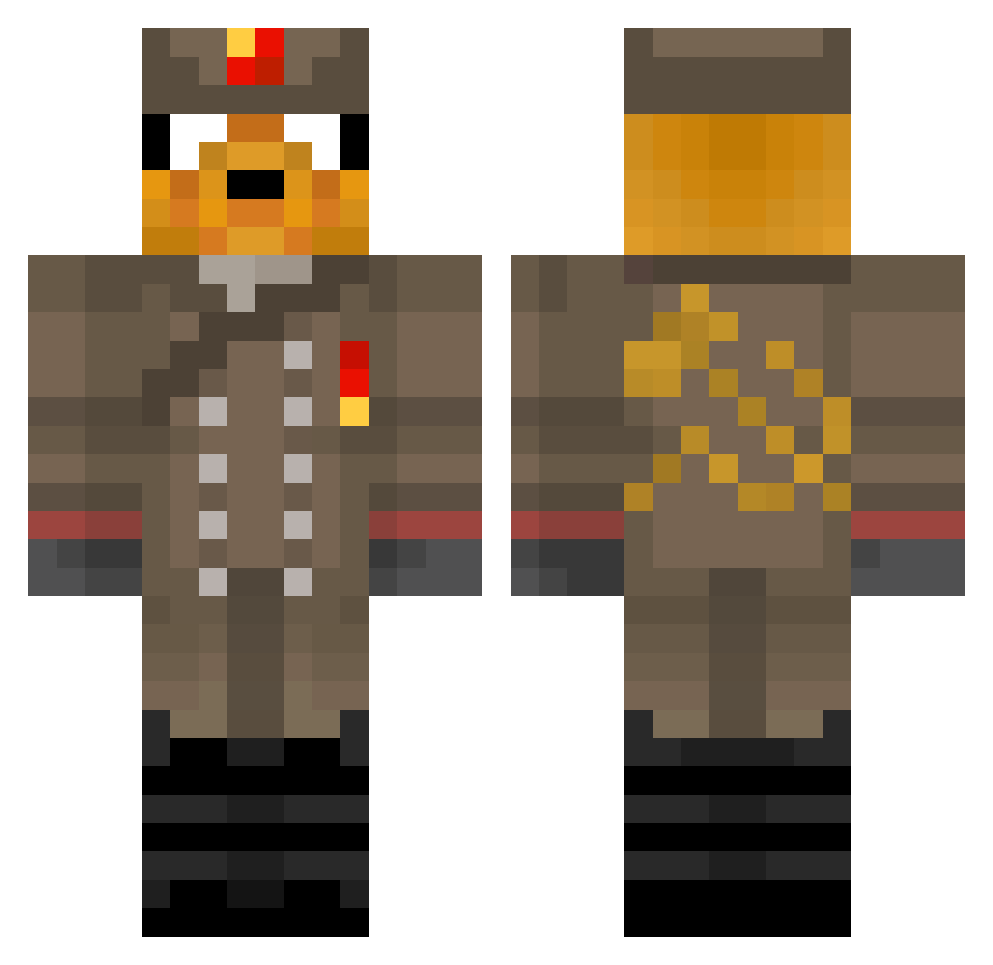 AnaoRebaixado Minecraft skin, front and back view