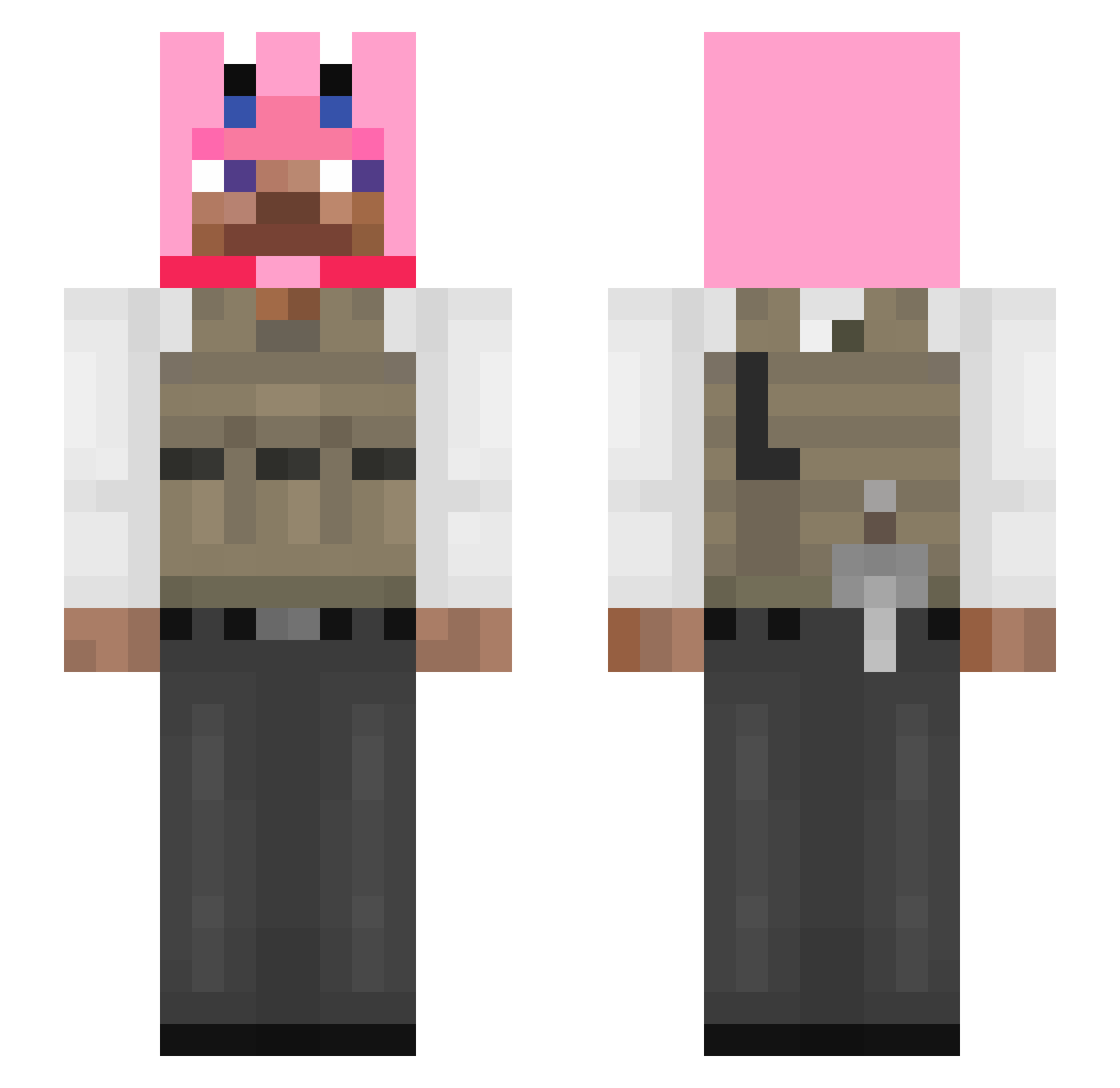 milos517 Minecraft skin, front and back view