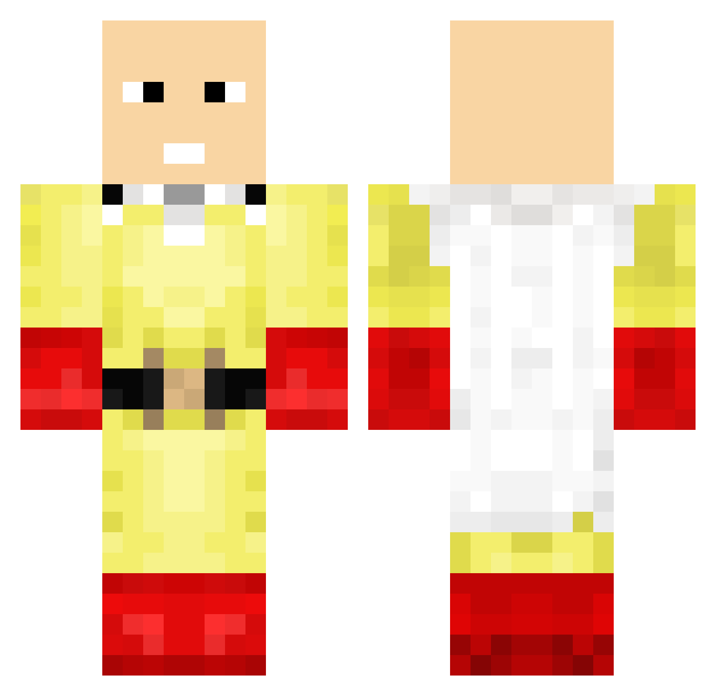 viana13 Minecraft skin, front and back view