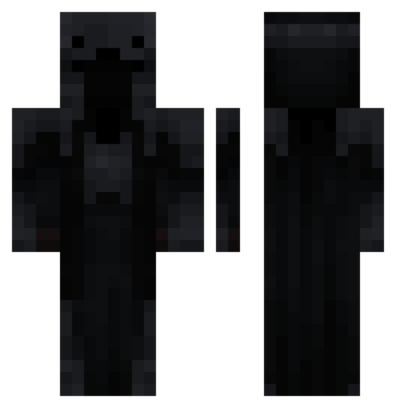 KushClown Minecraft skin, front and back view