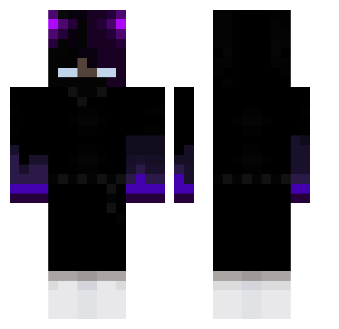 Ziyech932 Minecraft skin, front and back view
