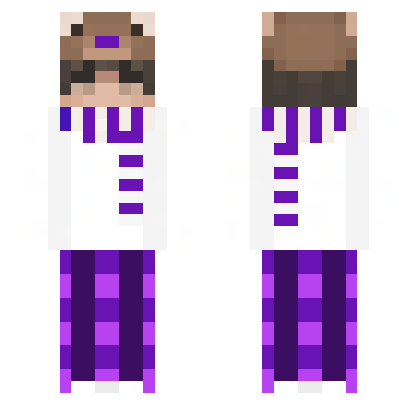 ItzJulian1 Minecraft skin, front and back view