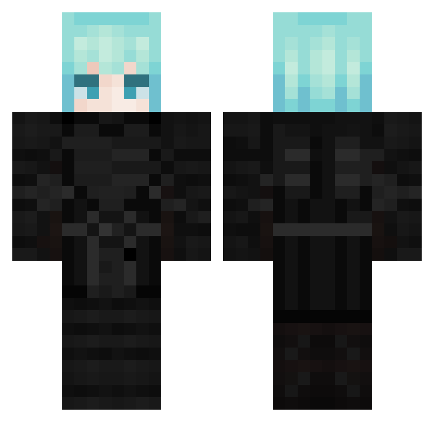 ck0f Minecraft skin, front and back view