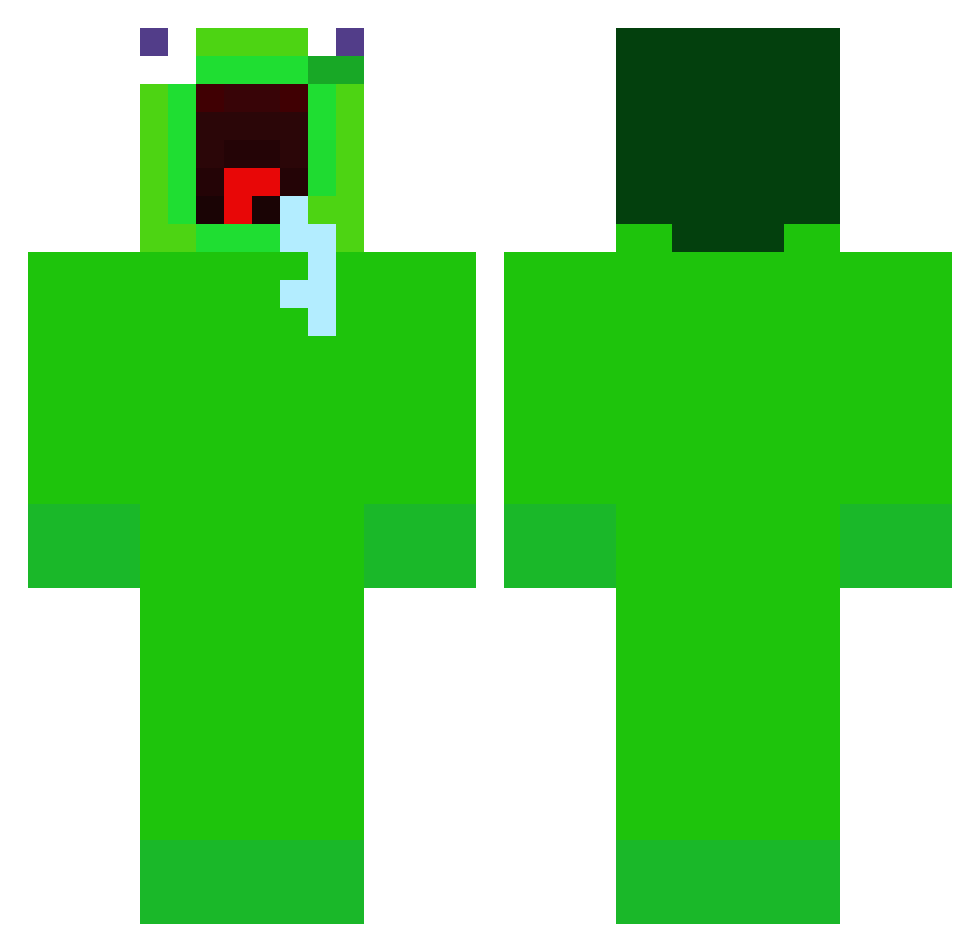 MatatoThePotato1 Minecraft skin, front and back view