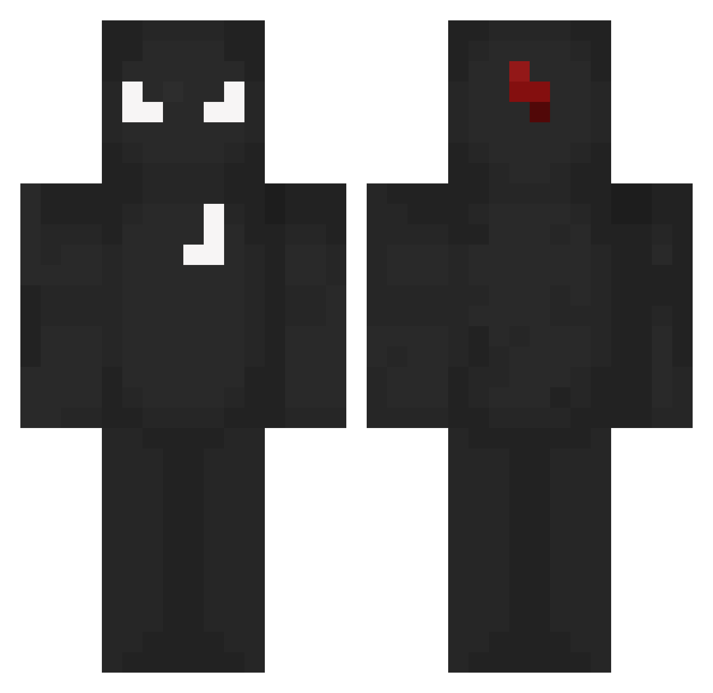 Giraffx3 Minecraft skin, front and back view