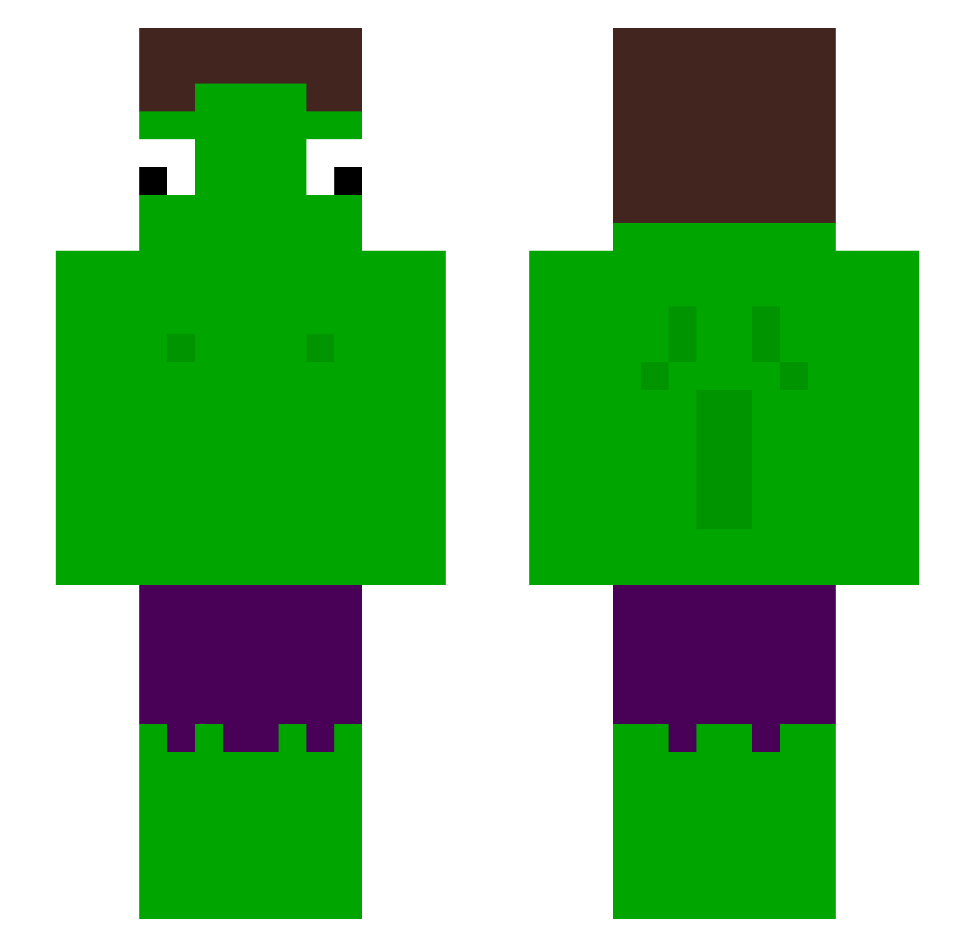 dASSkos Minecraft skin, front and back view