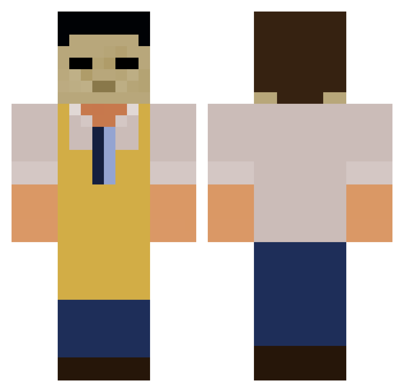 KEMPER_ROL Minecraft skin, front and back view
