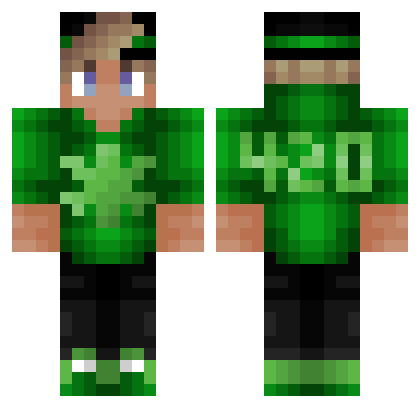 That0neStoner420 Minecraft skin, front and back view