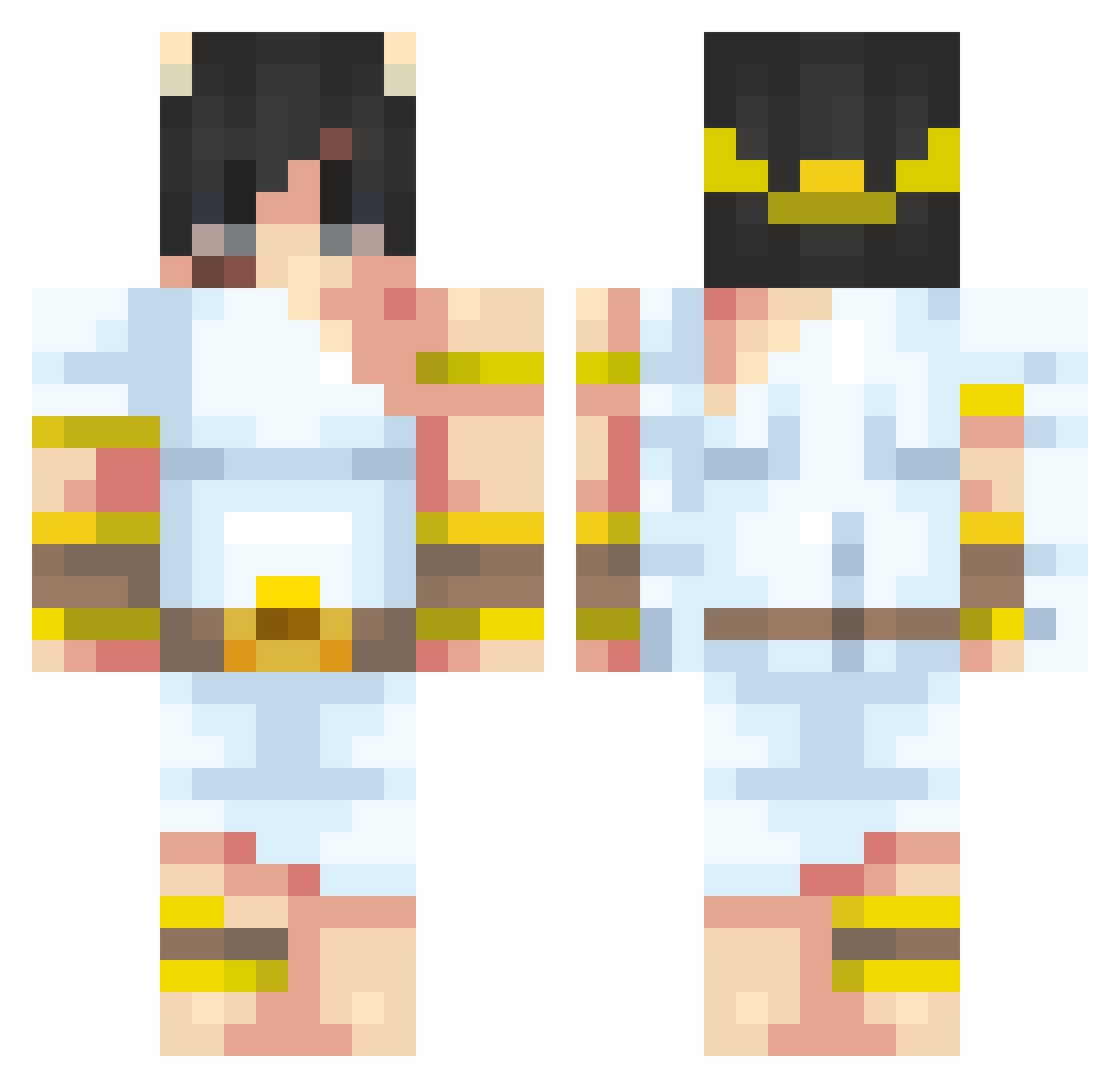 GabrielSk9 Minecraft skin, front and back view