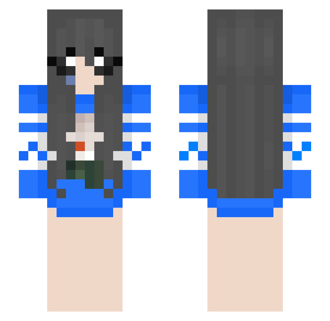 pedrokxtachi Minecraft skin, front and back view