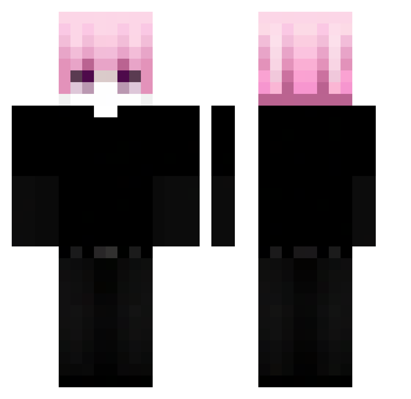FSB2 Minecraft skin, front and back view