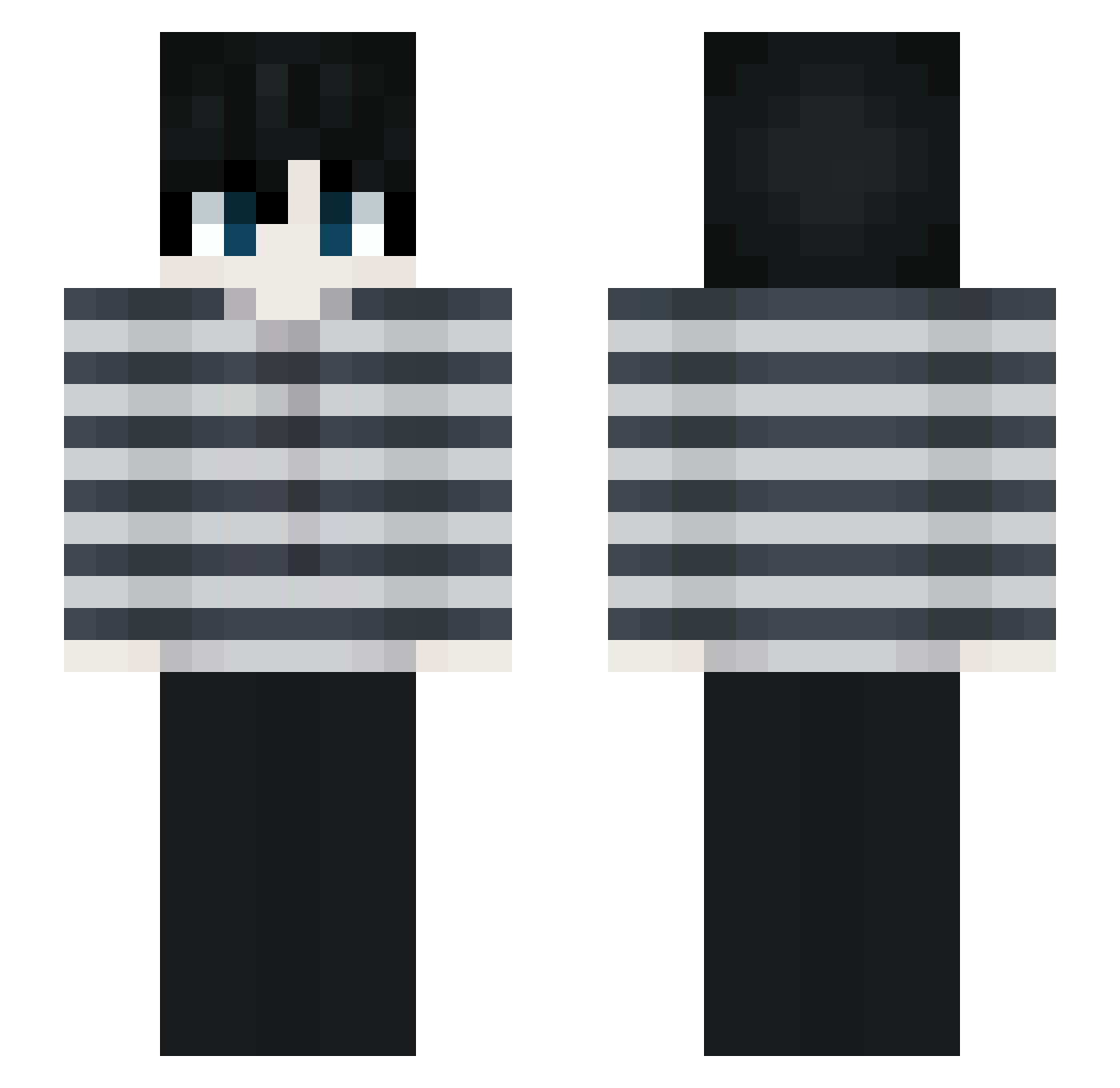 sillykittymeow01 Minecraft skin, front and back view