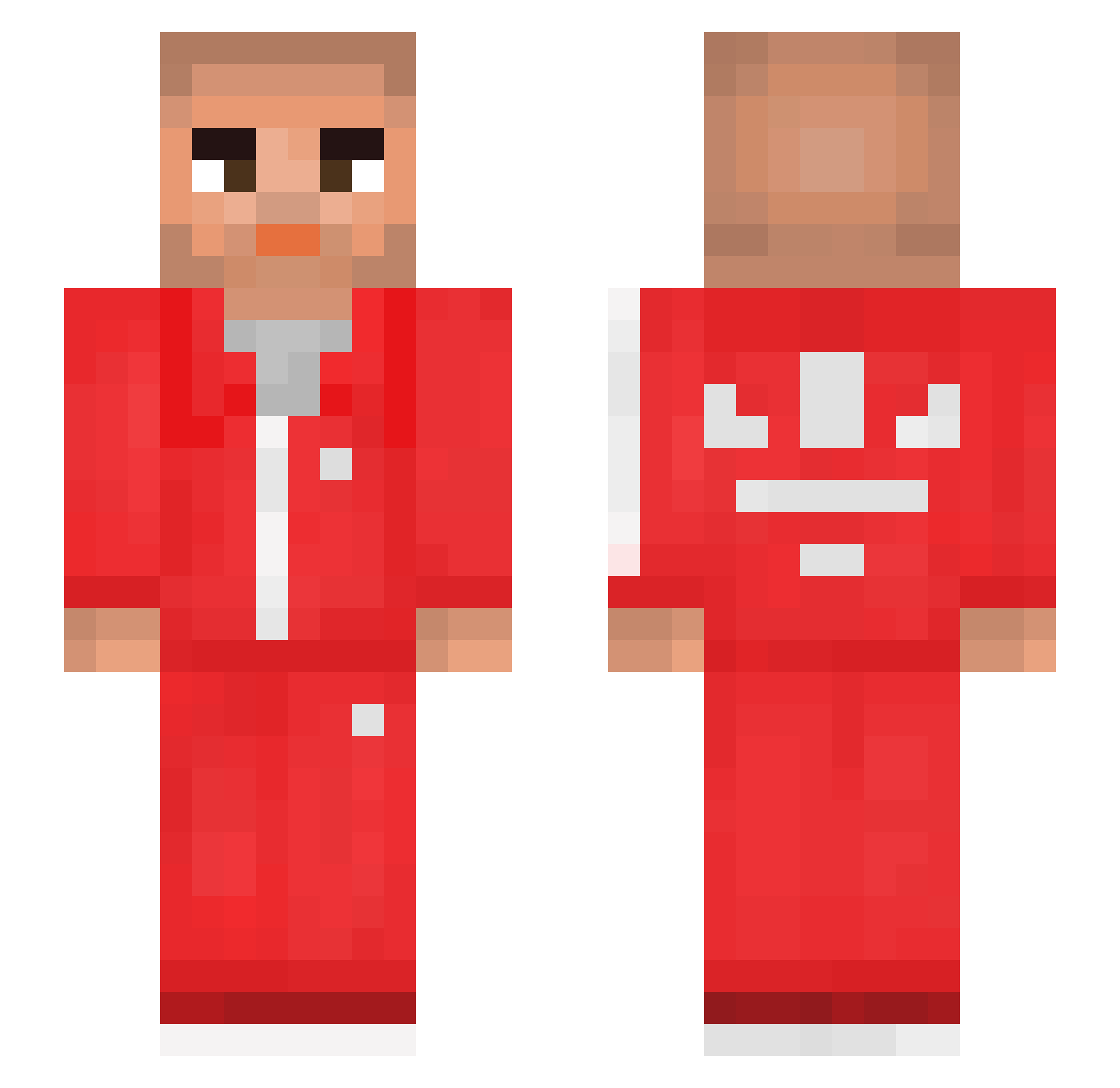 eppupvp Minecraft skin, front and back view