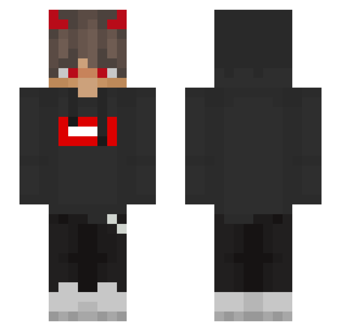 MultiProfile277 Minecraft skin, front and back view