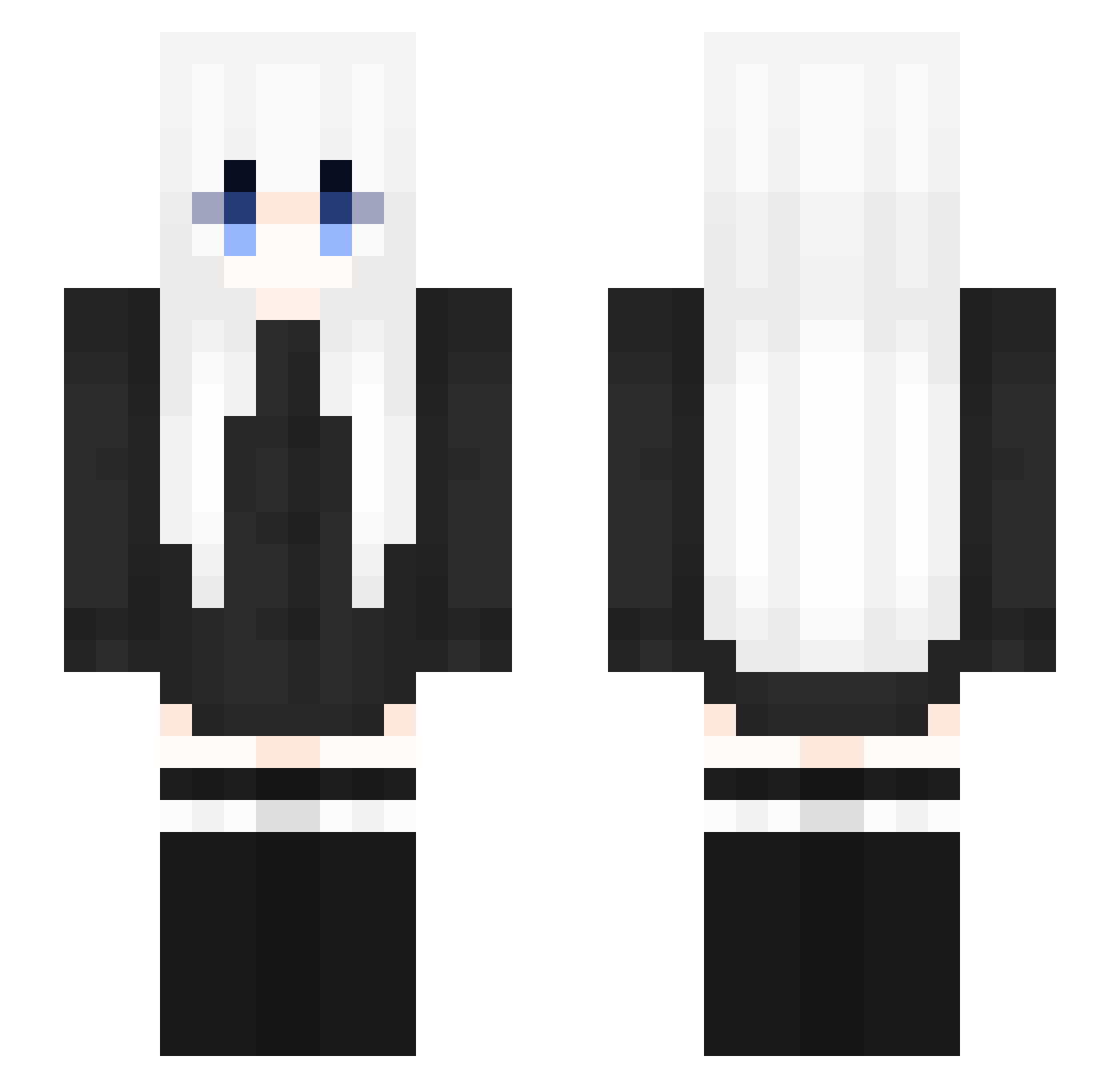 sunsetgold96 Minecraft skin, front and back view
