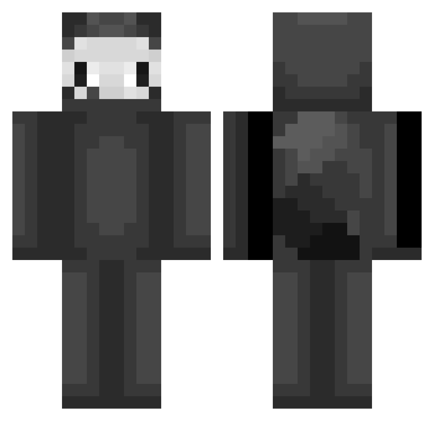 Army66 Minecraft skin, front and back view