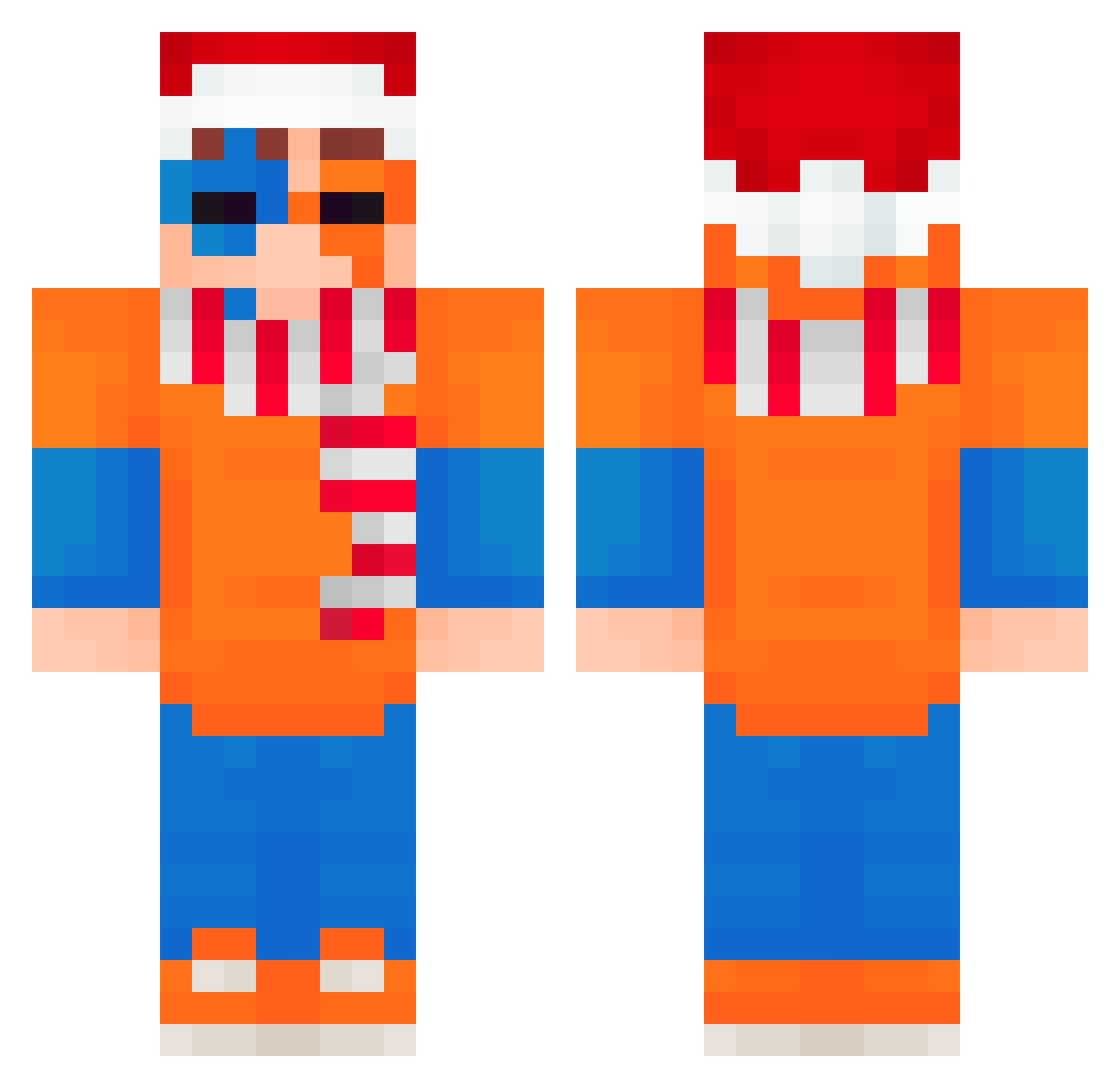 Werent123 Minecraft skin, front and back view