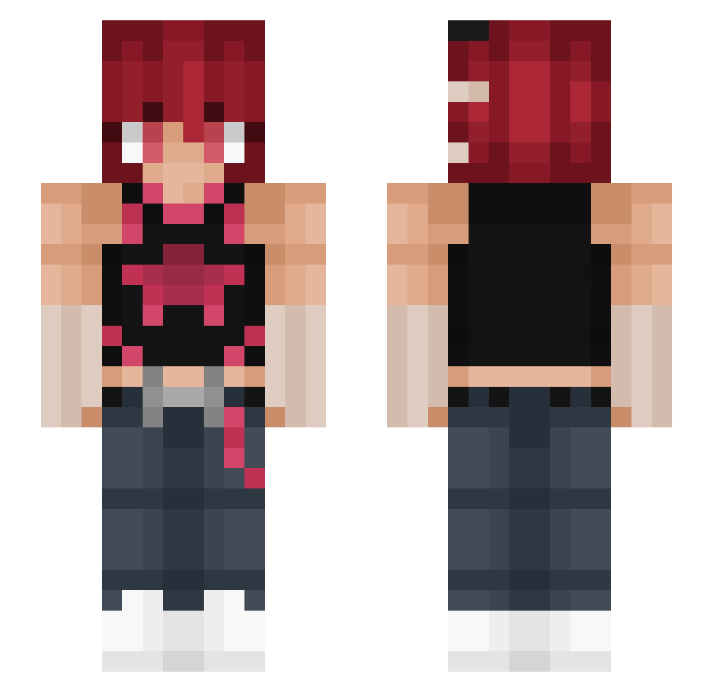 Reinfuse Minecraft skin, front and back view