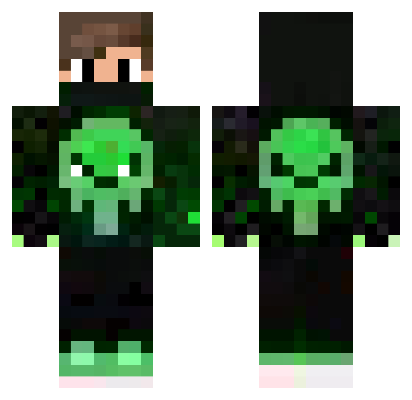 xAlpBeyy Minecraft skin, front and back view