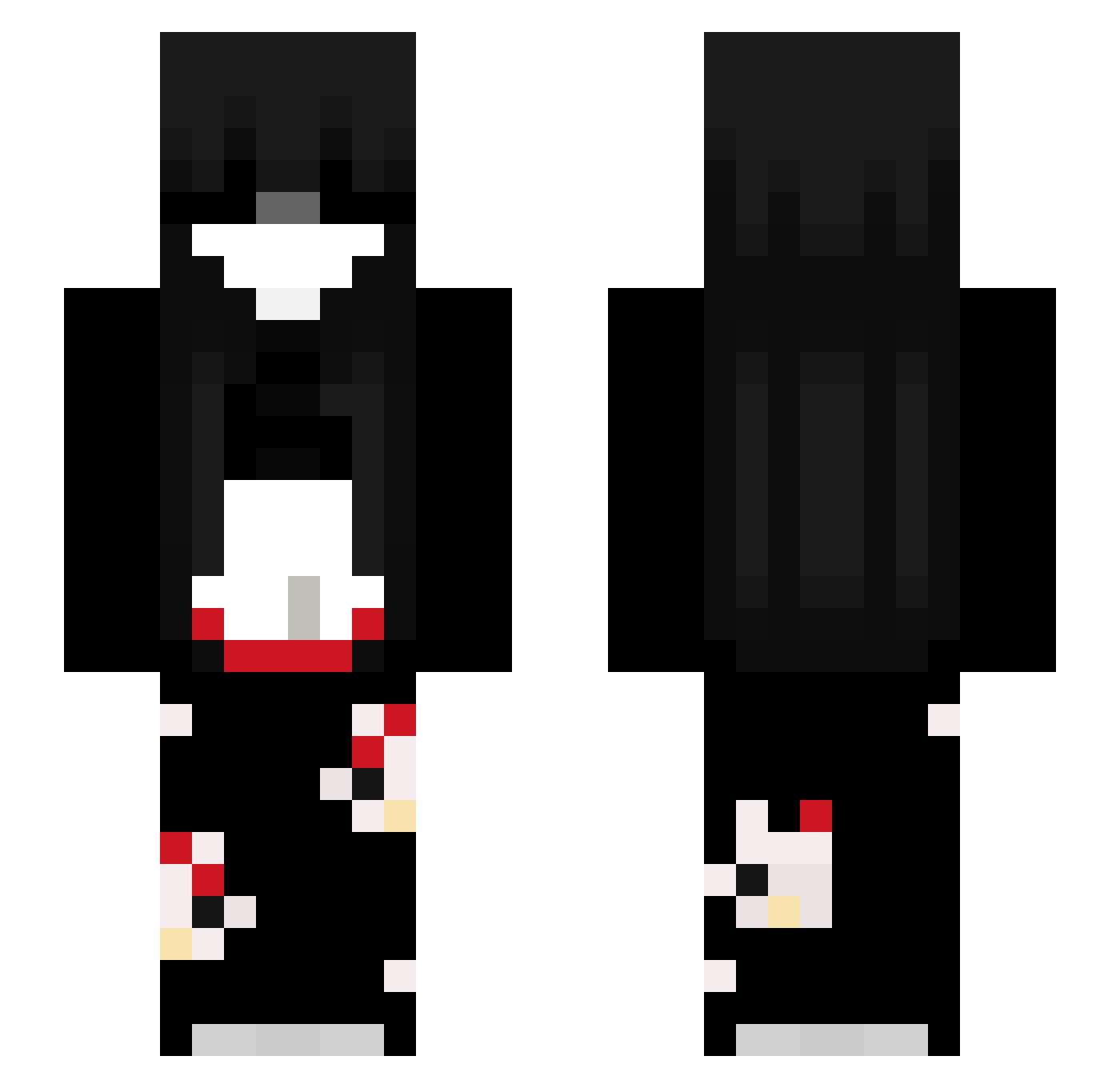 Shorrty_ Minecraft skin, front and back view
